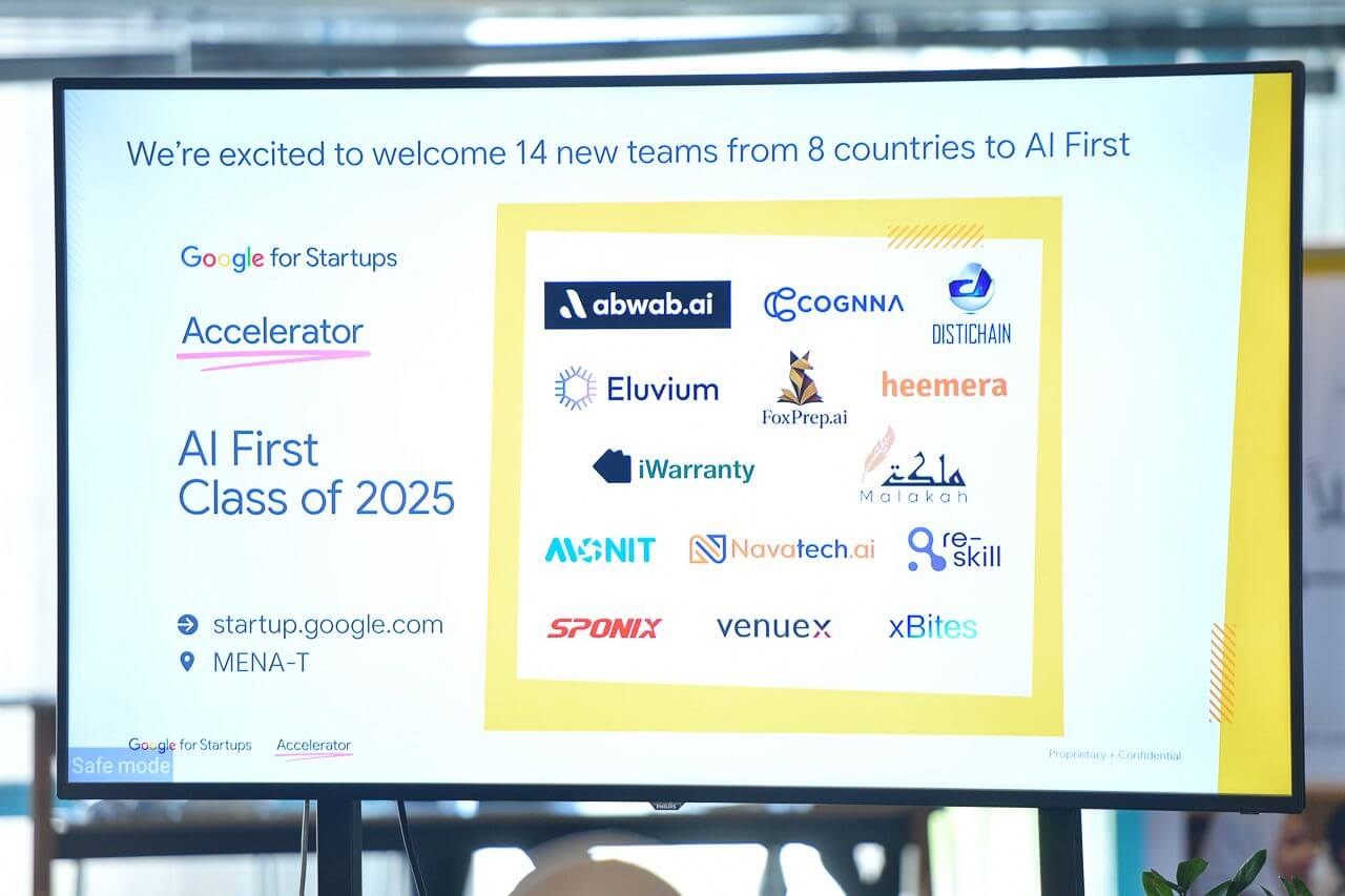 Google for Startups Accelerator-ის ეკრანი: AI First 2025 წლის ნაკადის 14 გუნდი, მათ შორის FoxPrep.ai